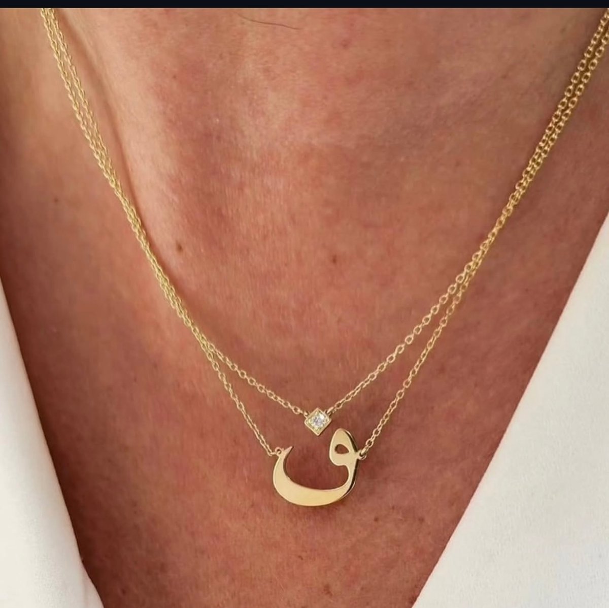 سلسال حرف مع نقطه زركون