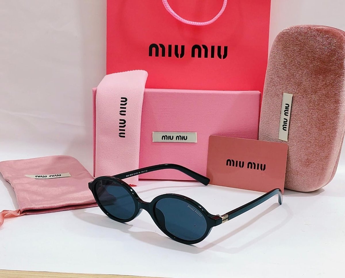 نظاره miumiu اسود عدسات كحلى